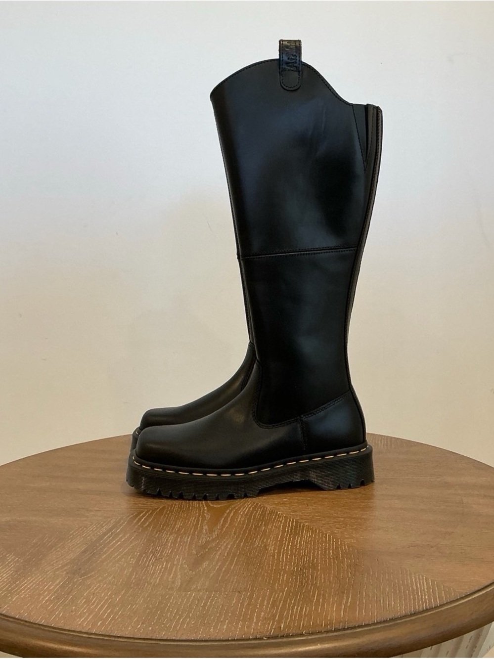 Dr. Martens AMAAYAH KNEE HIGH LEATHER BOOTS - Picture 9 of 10